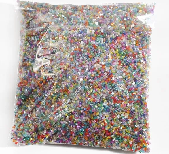 

6 8 10 AB Color Double Colored Round Crackle Beads Crystal Glass for Jewelry Making Loose Spacer DIY Bracelet