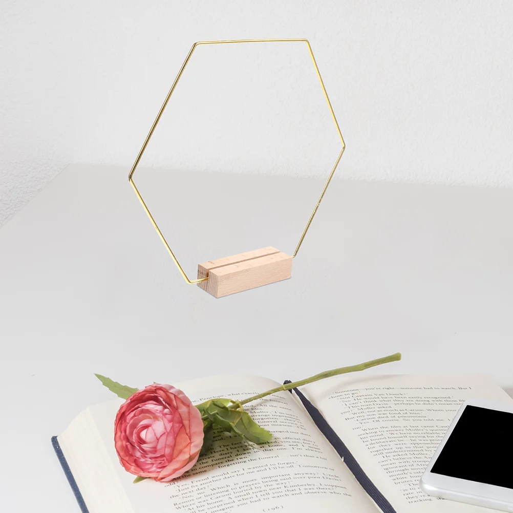 

2 Set Desktop Accessories Metal Ring Manual 23X23CM Hoops Crafts Flower Wreath DIY Table Carfts Golden Iron Rings