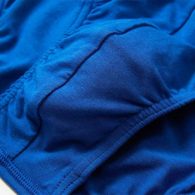6PCS High Elasticity Men Briefs Solid Color Man Underpants Cotton Male Underwear Men's Breathable Panties