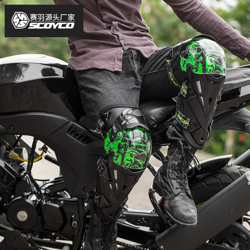

SCOYCO Protective Kneepad Motorcycle Knee pads Motocross Racing MX Guards Elbow Pads Protective Scooter Motor Racing Brace K12