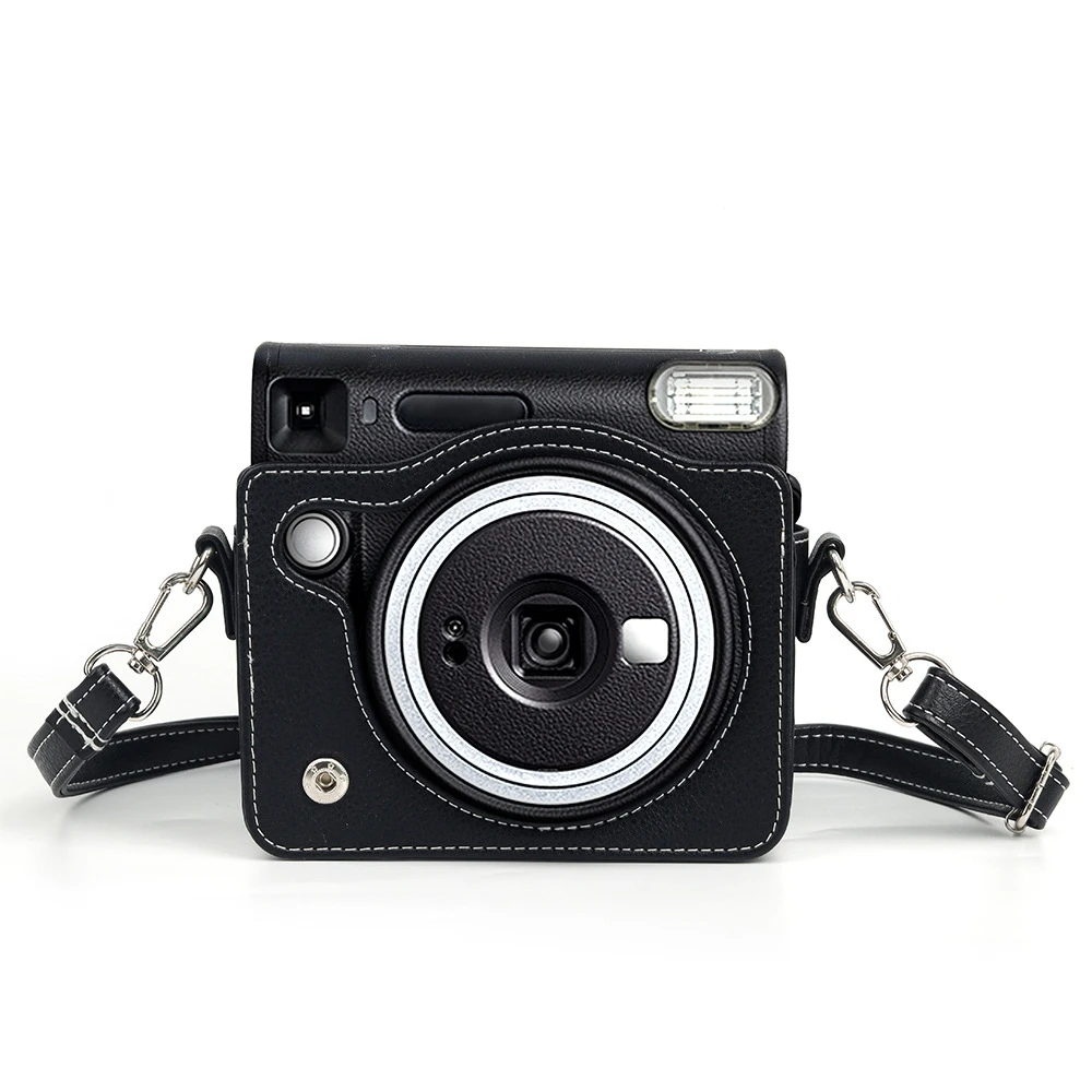 

Retro Soft Mini Camera Case Bag PU Leather Cover with Shoulder Strap For Instax SQ40 Camera Case