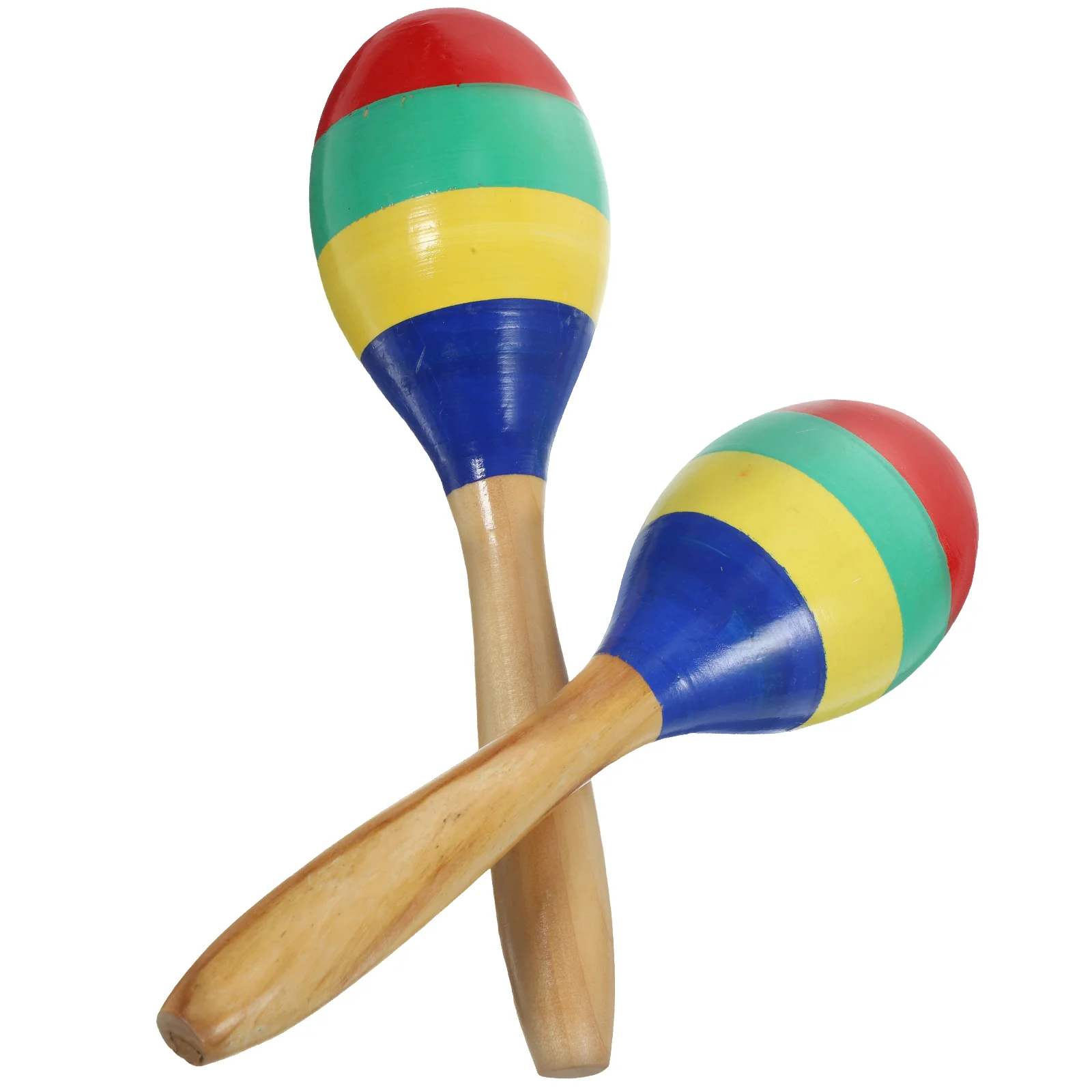 

2 Pcs Maracas Children Accessory Baby Shaking Hammer Wooden Toys Babies The Bell Early Educational Sand Toddler