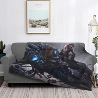 starcraft terran real time strategy game blanket flannel jim raynor cozy soft fleece bedspread