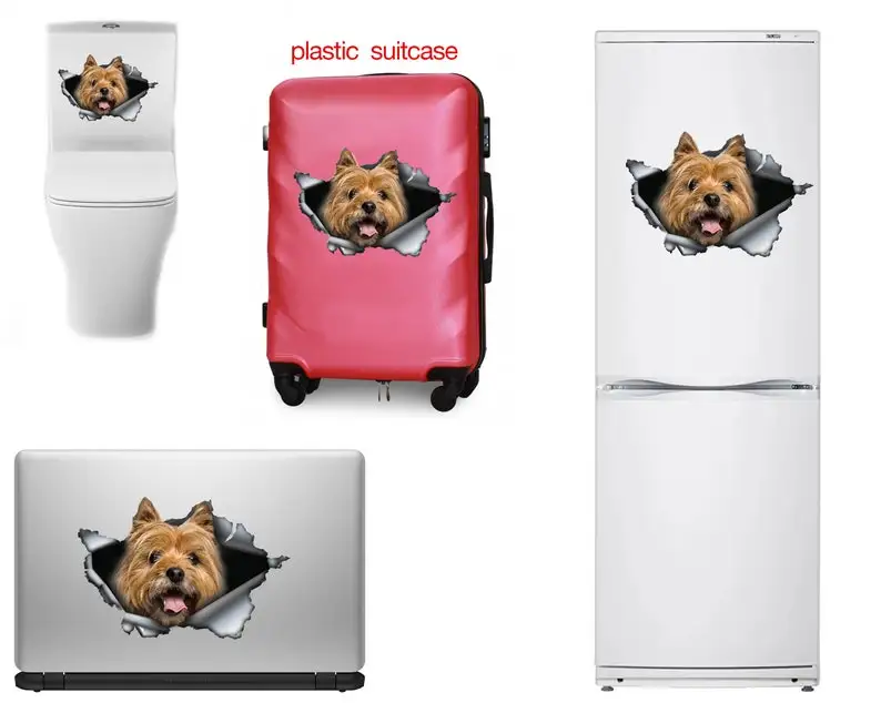 Красная Наклейка на машину кэрн терьера наклейка магнит |