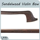 Нелакированный сандалового дерева Скрипка Лук-палка Незаконченный 44 Скрипка Лук-палка высокого класса скрипка сандалии деревянный лук-палка