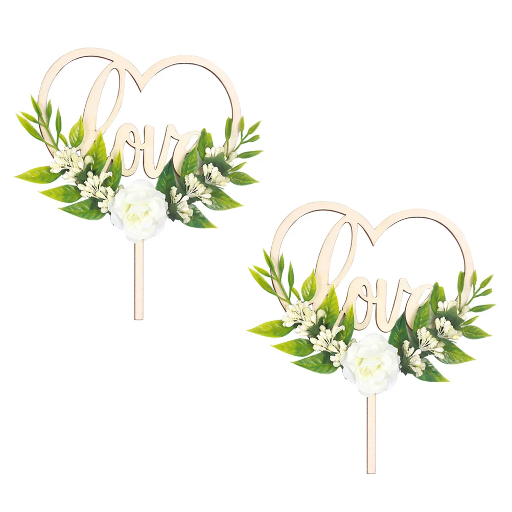 

Picks Wedding Flower Love Appetizer Toppers Heart Valentines Day Toothpicks Woodencocktail Fruit Stick Cupcake Dessert Shower