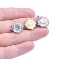 5pcslot sun planet shape stars moon pattern pendant rainbow silver color stainless steelstainless steel charms fit jewelry