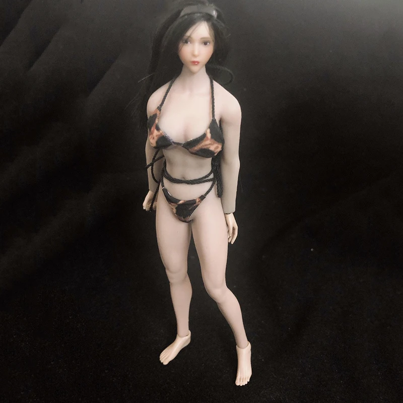 

1/12 Scale Female Soldier Leopard Pattern Bikini Underwear Clothes Model for 6in Action Figure Body Model Toys