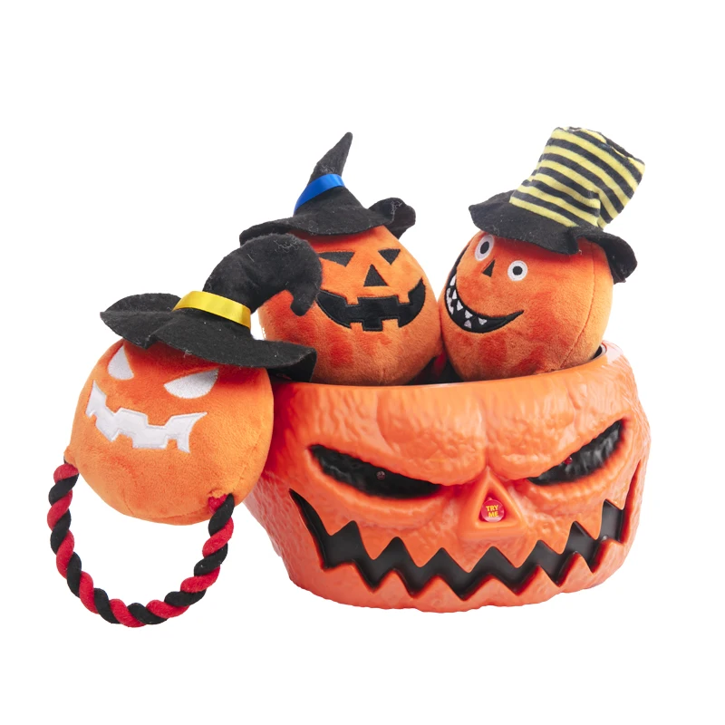 High Quality Lamb Chop Pumpkin Dog Chew Toy Interactive Hall
