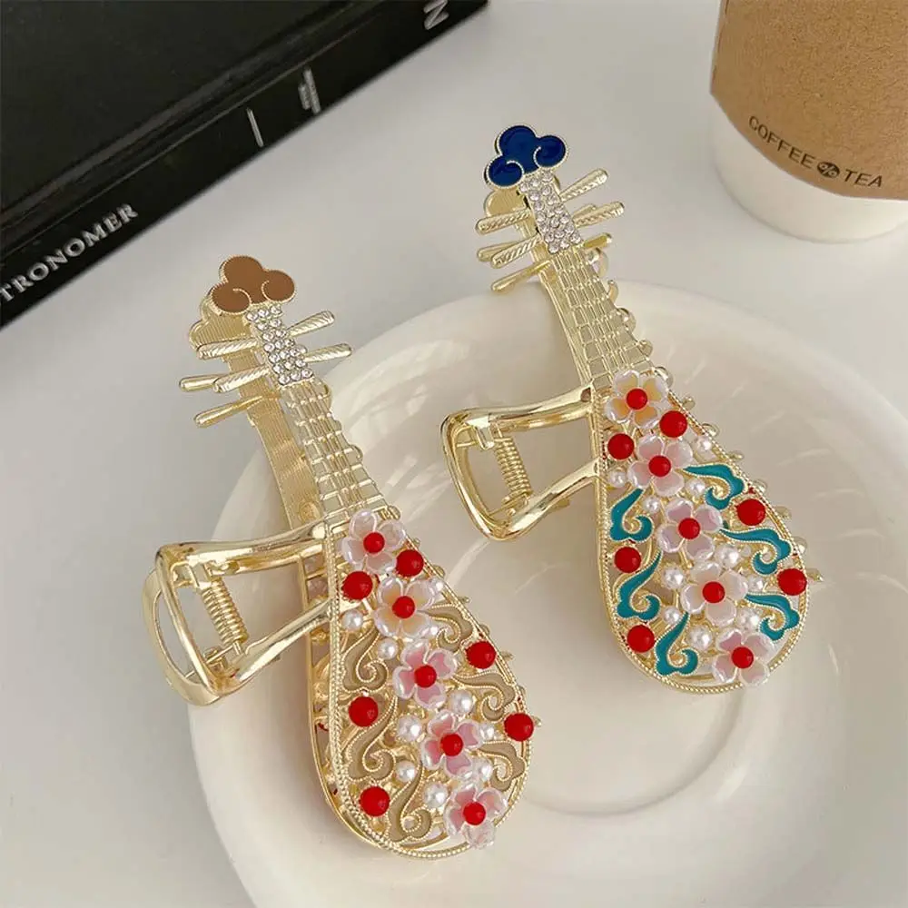 

1PC 112cm Alloy Grab Clip National Tide Style Pipa Hairpin Hair Accessories Travel Festival Hair Accessories