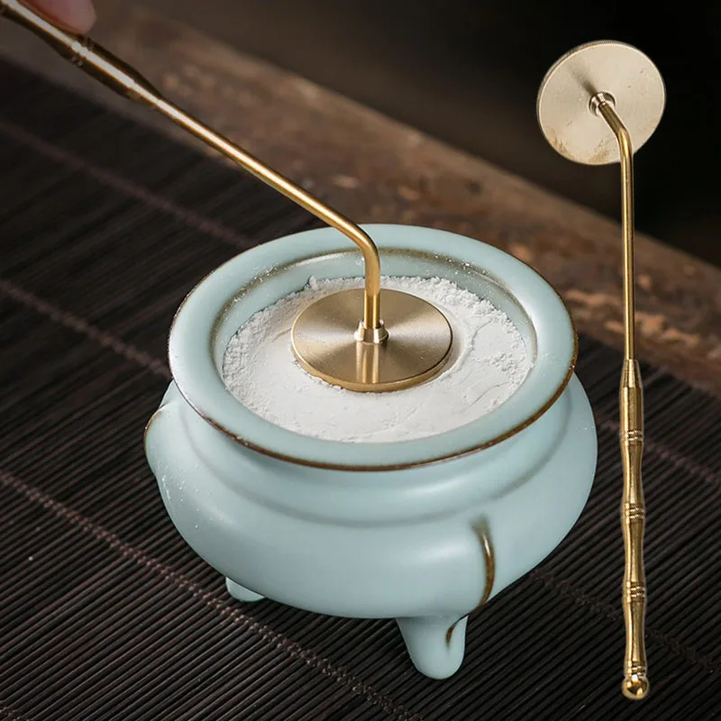 

1PC Fragrant Seal Tool Making Tools Stick Fragrant Seal Script Copper Incense Coils Incense Powder Ash Gold Home Supplies