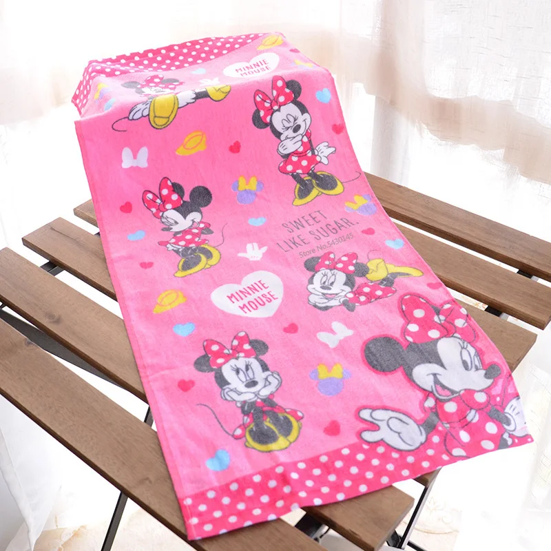 

Disney Minnie Mouse Donald Duck Cartoon Cotton Face Hand Towel Soft Washing Kindergarten Adult Boy Girl Children's Gift 35x75cm