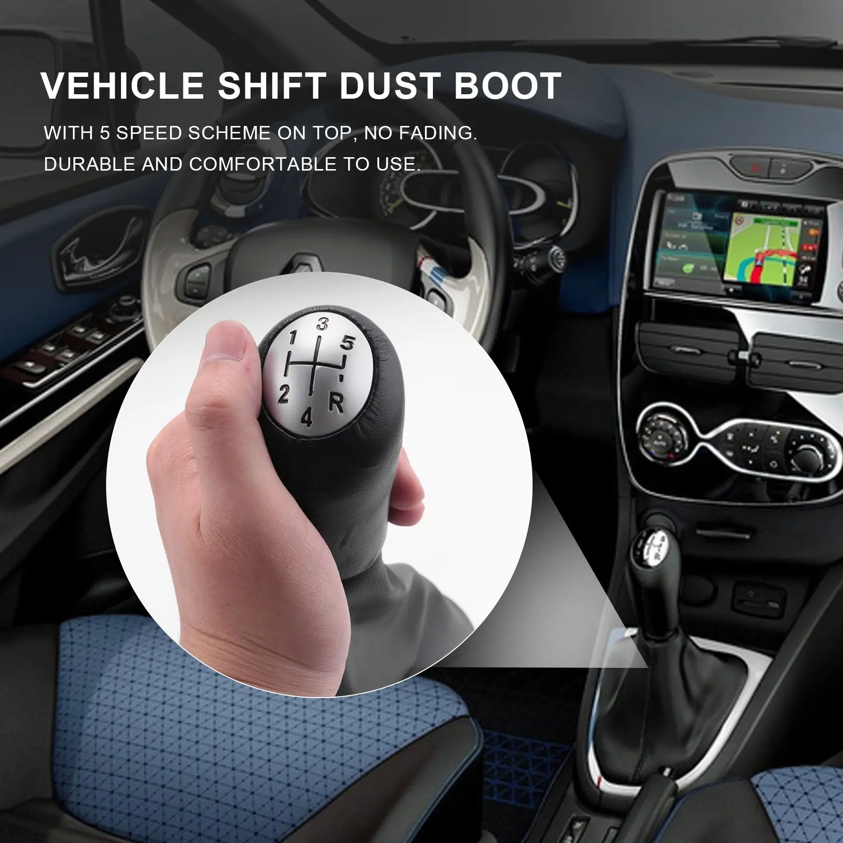 5-скоростной кожаный ручной фонарь с крышкой багажника для Renault Clio 2 3 Megane Scenic Kangoo