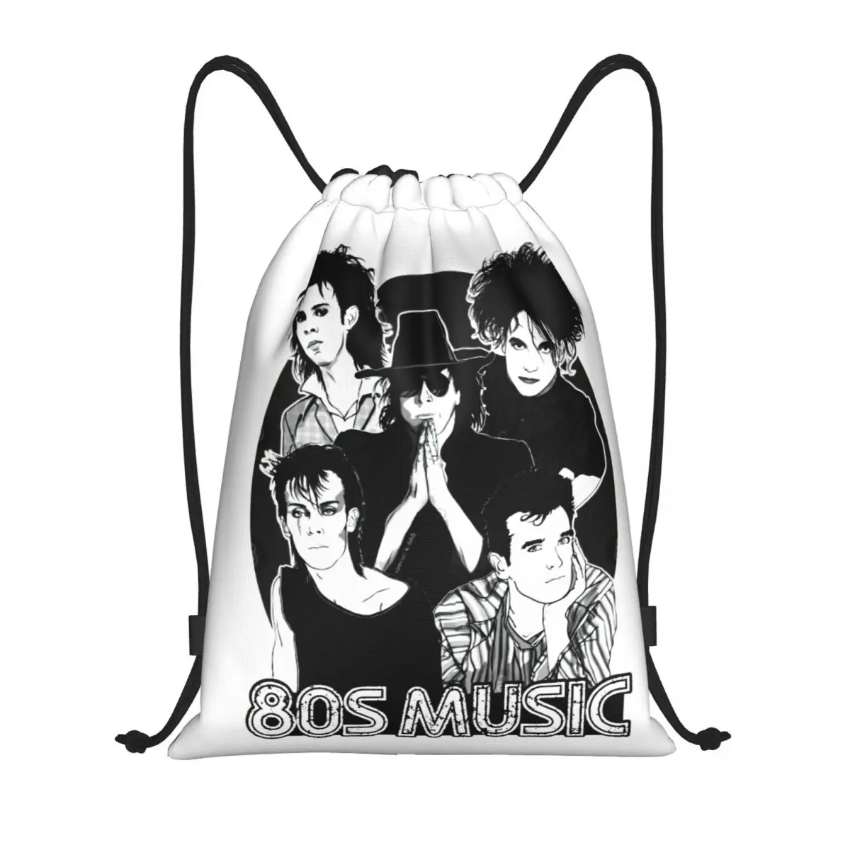 

The Cure Robert Smith Unique Drawstring Bags Gym Bag Infantry pack Lasting camps Backpack Size optional Retro Size optional Geek