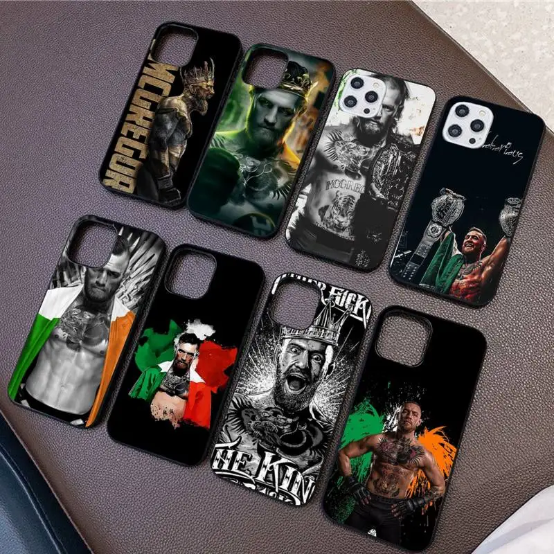 

Conor Mcgregor The King Phone Case for iPhone 11 12 13 Mini Pro Max 8 7 6 6S Plus X 5 SE 2020 XR XS Back Cover