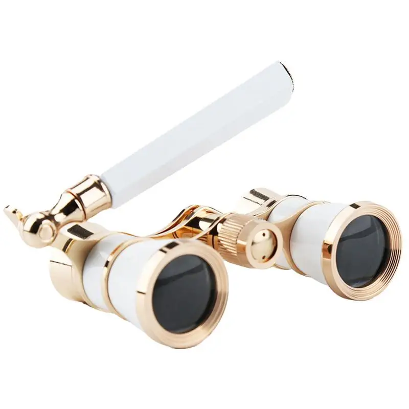 

Theater Binoculars Pocket Binoculars Binoculars Concert Gold Musical Concert Binoculars With Retractable Handle For Theater