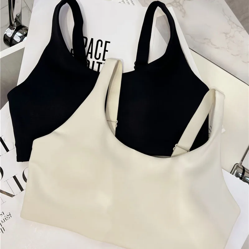 High Quality Cloud Sof Sports Bras Workout Gym Tops Women Naked Feel Exercise Dance Fitness Crop Top with Built In Bra