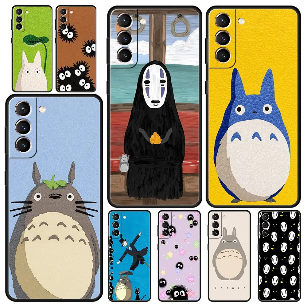 

Cartoon Totoro Couple Soft Phone Case For Samsung Galaxy S23 S22 S20 Ultra S21 FE 5G S10 S9 Plus S10E S8 Note 20 Silicone Cover