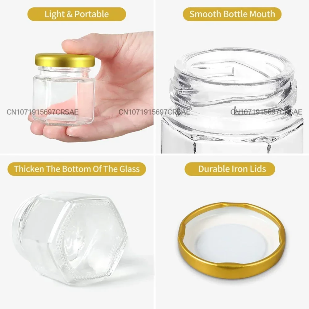 Мини-банки с медом 45 мл набор сувениров для вечеринки милые стеклянные подарки