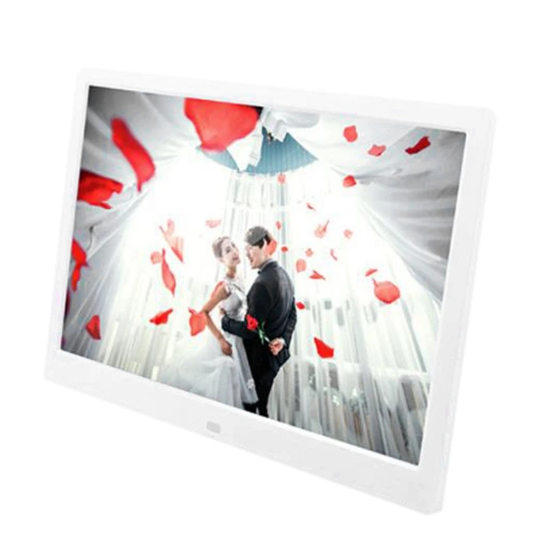 

13.3 Inch LED HD Digital Photo Frame Resolution 1280X800 250Cdm2 Slideshow Clock Remote Desktop Movie Player-US Plug