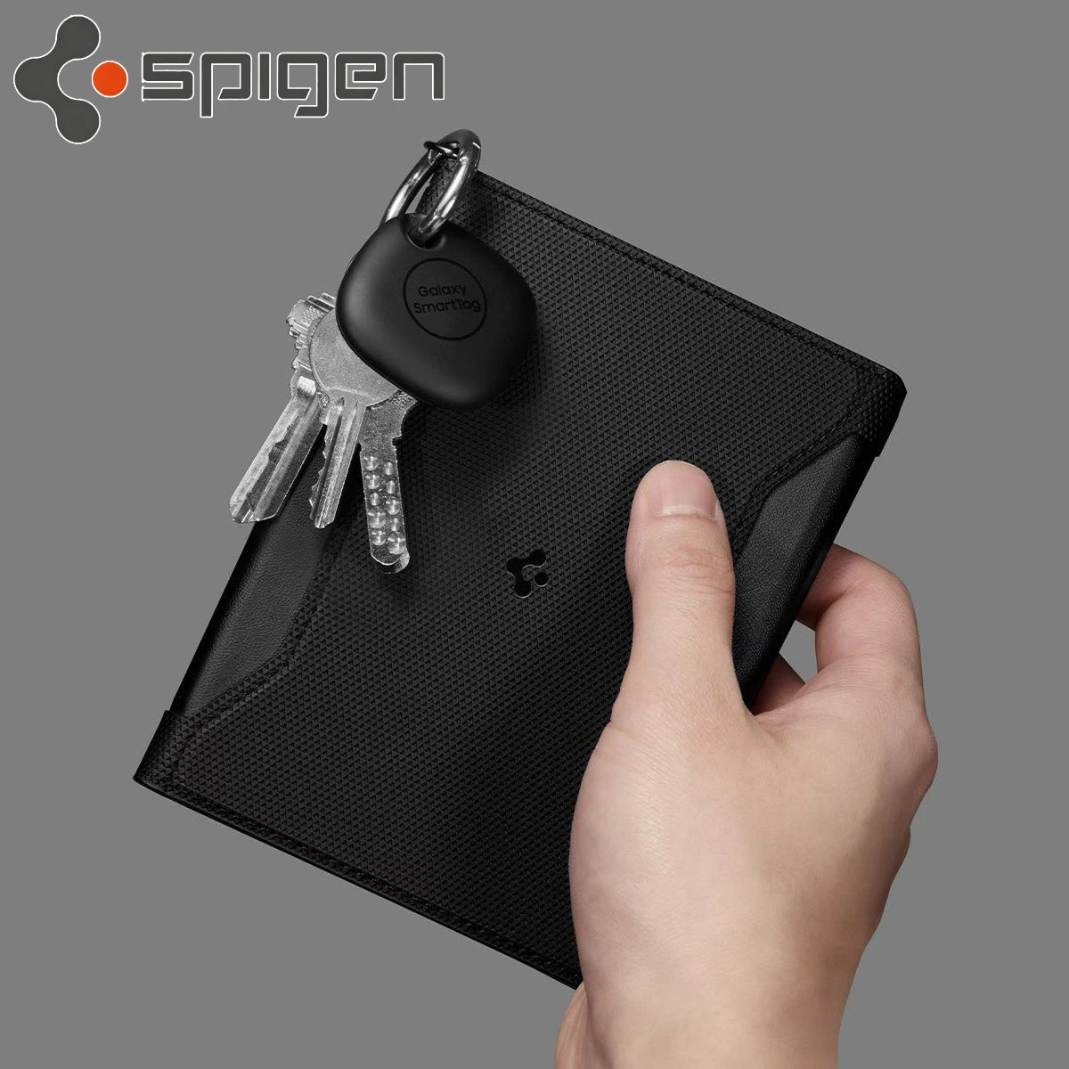 Фото Универсальный чехол-кошелек для паспорта Spigen с защитой от RFID, оригинальный кошелек для карт, защита от падений и краж, подарочный чехол для карт. №3