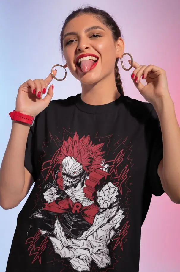 РУБАШКА УНИСЕКС Eijiro Kirishima My Hero Red райот Boku no BNHA