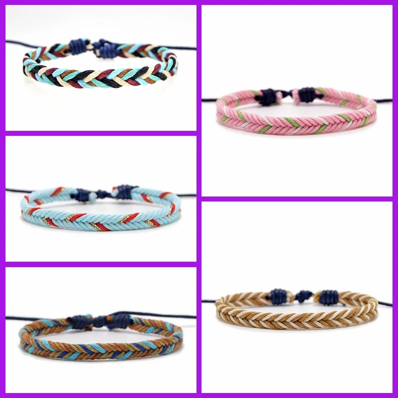 

Fashion Bracelets ins Simple Style Men's Women's Couple Bracelets Hand-woven Adjustable Bracelets Valentine's Day Jewelry Gifts