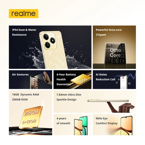 Смартфон Realme C61, 8/128ГБ, 8/256ГБ