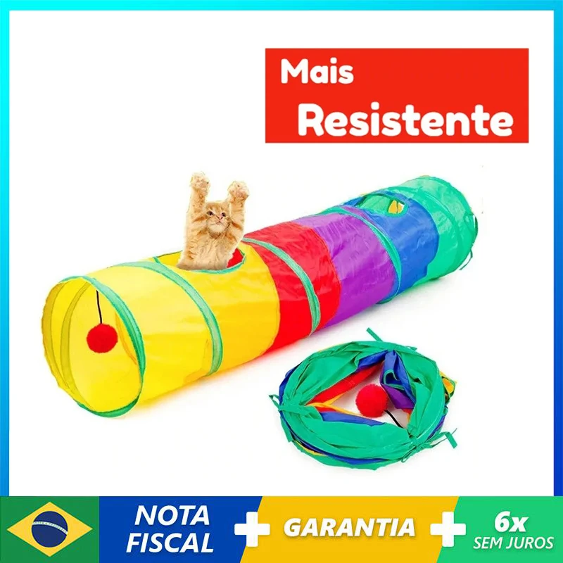 

Cat Tunnel Collapsible Pet Toys Kitten Play Chase Hide Tunnel Tube Cat Training Interactive Fun Toy Indoor Outdoor Pet Play Game