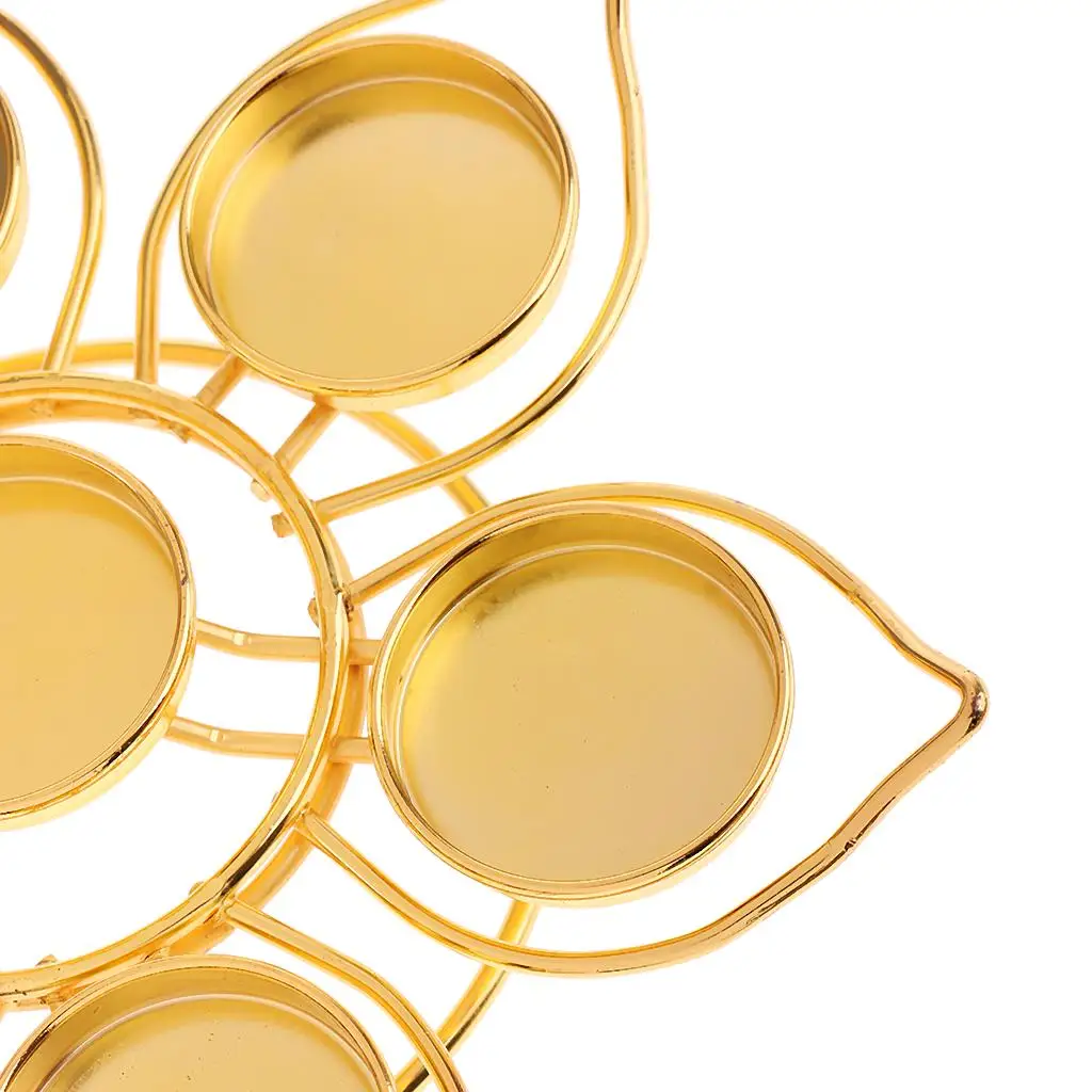 Собранный светильник в стиле лотоса из сплава с маслом подсвечник держатель