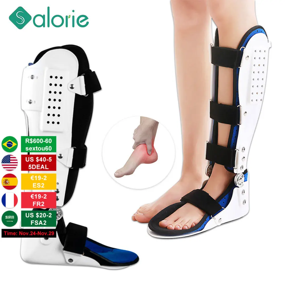 

Ankle Fixing Supporter Orthosis Ankle Brace Ankle Support Foot Guard Protector Adjustable Sprain Stabilizer Plantar Fasciitis