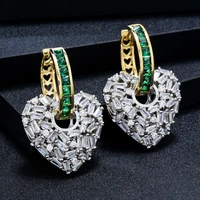 missvikki gorgeous trendy heart drop earrings for luxury dubai women girl summer beach party jewelry luxury eye catching 2021