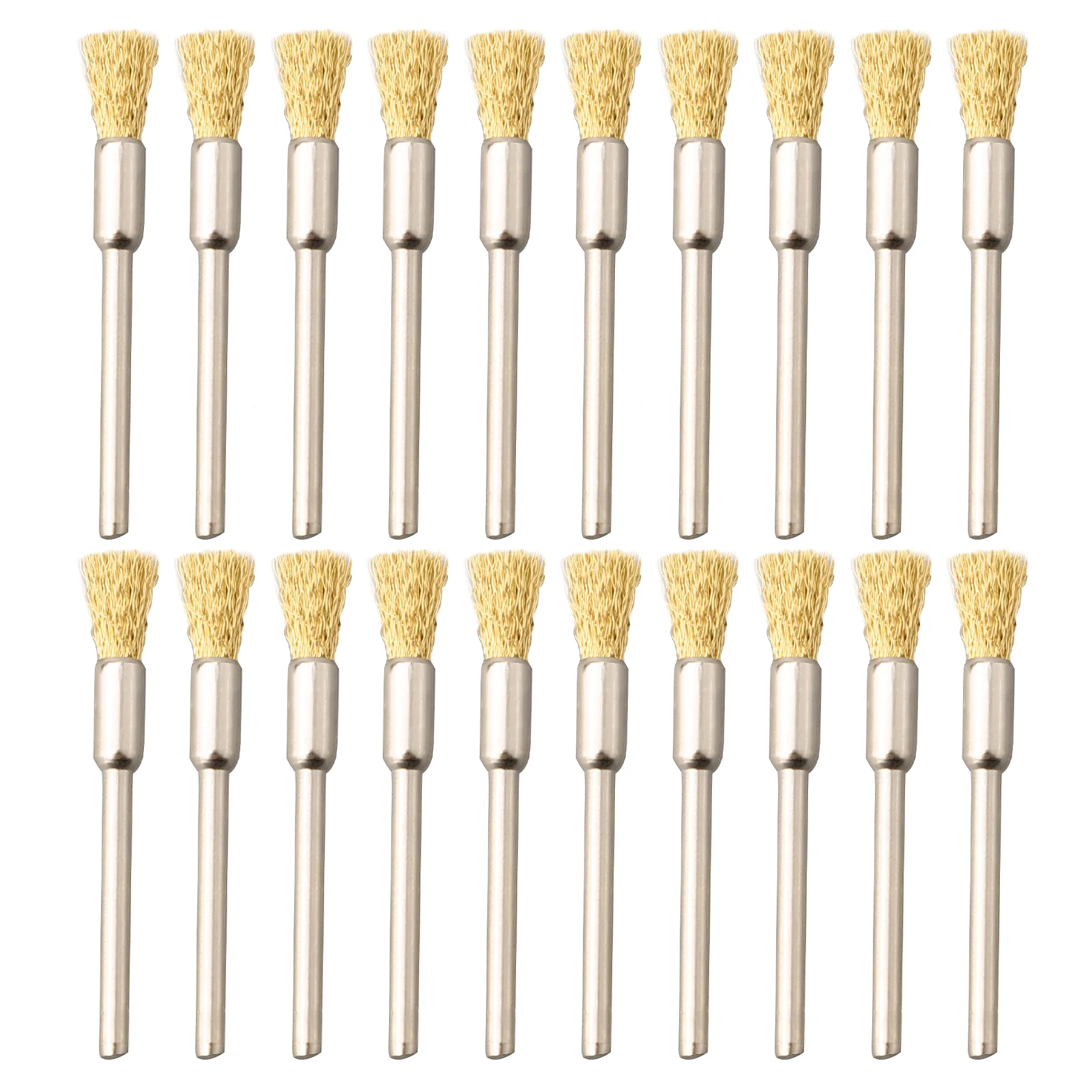 20 шт. 5 мм латунные вращающиеся щетки для полировки карандашей электрической