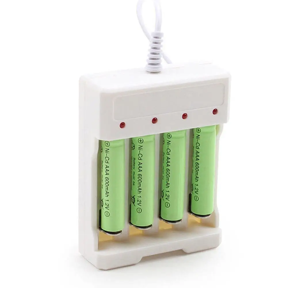 

DC5V 1A 1.2V 4 Slot AA/AAA Rechargeable Battery Charger Adapter USB Plug
