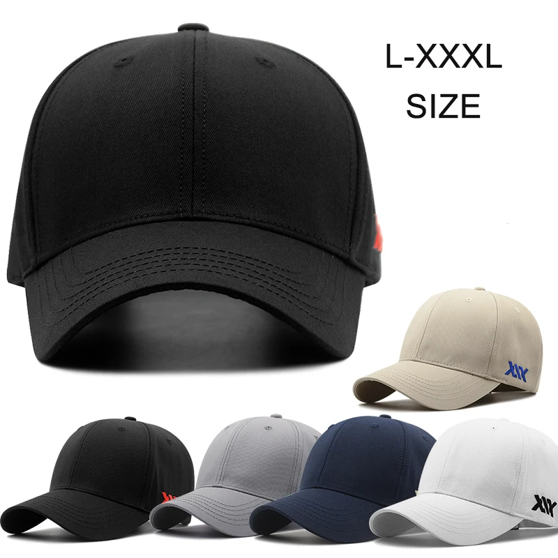 

Высококачественная брендовая бейсболка большого размера с твердой подкладкой для мужчин, бейсболка с большой головкой, регулируемая прост...