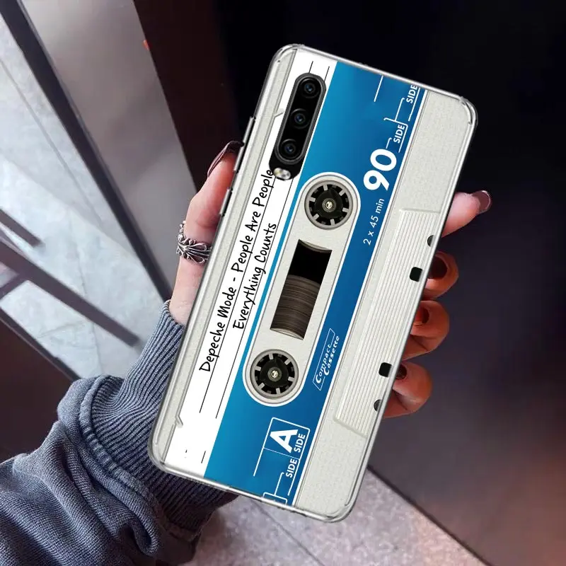 Винтажный Магнитный чехол-кассета со старинной лентой для телефона Huawei P40 P30 P20 P10