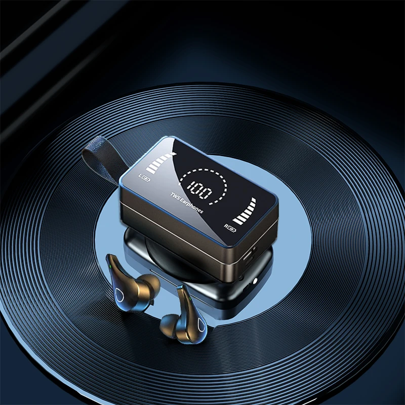 

TWS-стереонаушники с поддержкой Bluetooth 3500 мА · ч и ЖК-дисплеем