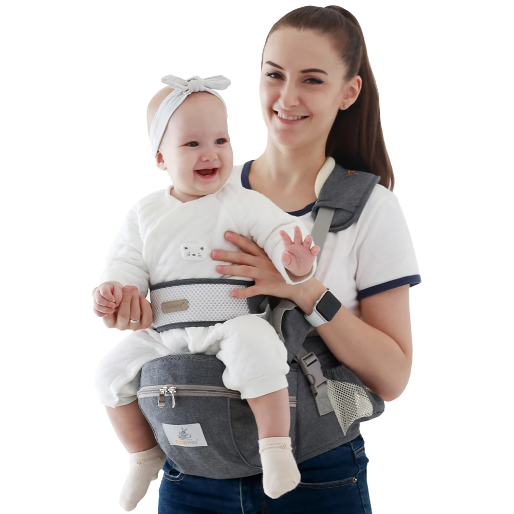 Ergonomic Baby Hip Seat Carrier Waist Stool Infant Adjustable Kid Moms Backpack Sling Wrap for Hiking Support Seat waist Strap 1