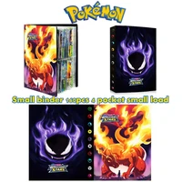 anime pokemon small binder 160pcs 4 bags small capacity albums collection game folders card collections childrens gifts