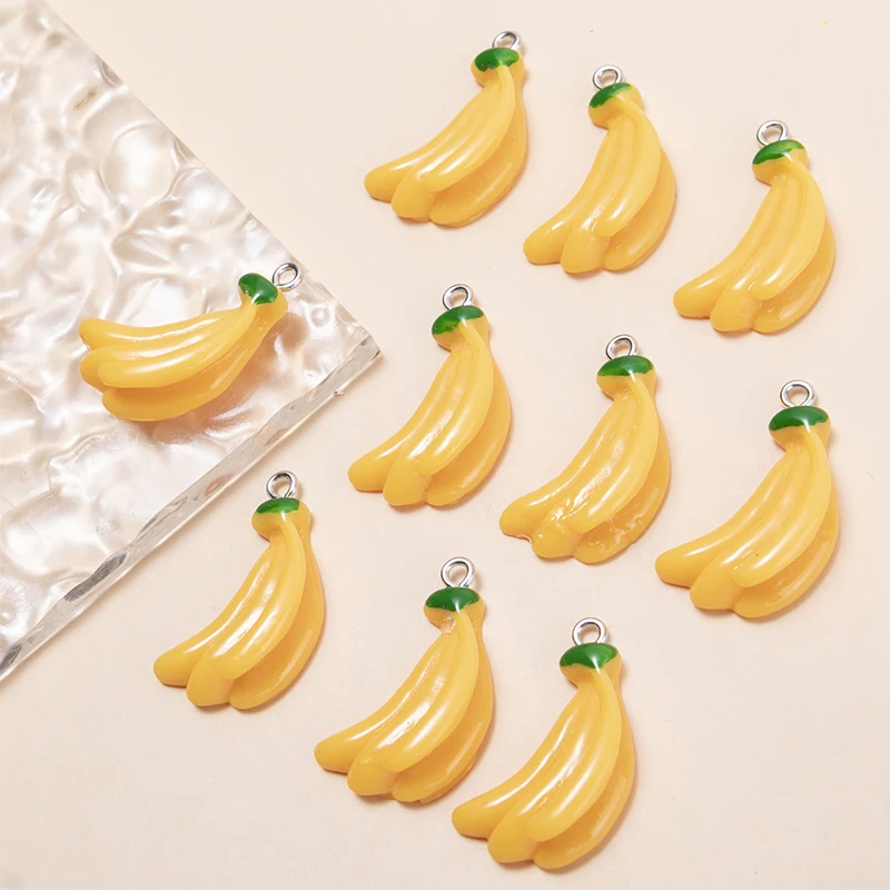 10 шт./упаковка подвески-бананы