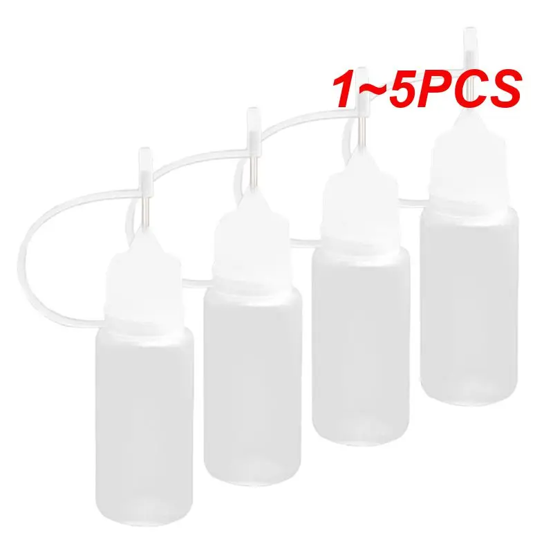 

1~5PCS Glue Applicator Needle Bottles Easy To Use High-quality Small Capacity Drop Bottles For Crafts Projects Scrapbooking