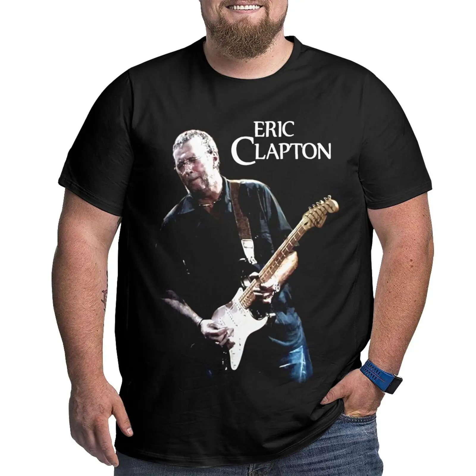 

Eric Clapton The Yardbirds Cream Gibson 6840 Oversized T-Shirt Men's Cotton T-Shirt T-Shirt Men Shirt Anime T-Shirts Man Anime