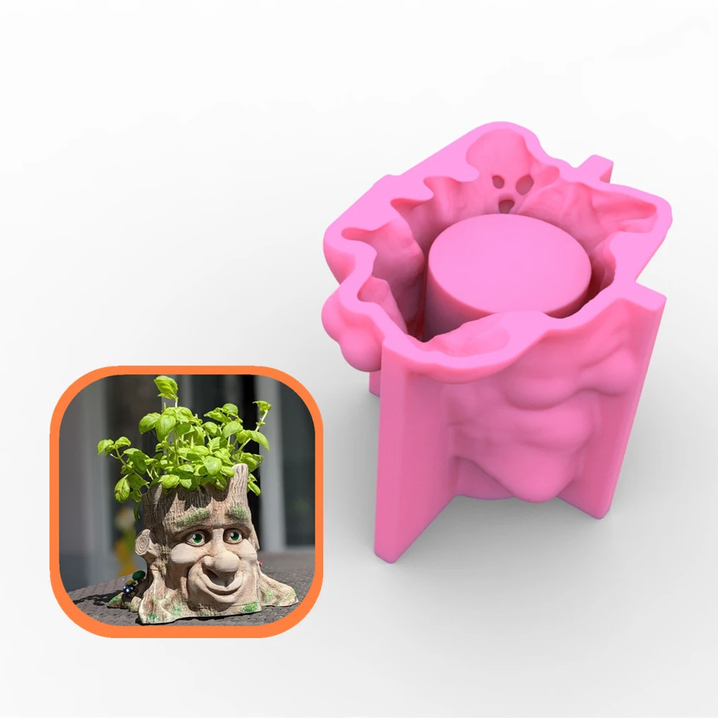 

Сделай Сам 3d старые деревья пень цветочный горшок пепельница силиконовая модель человеческое лицо модель шоколадный торт печенье