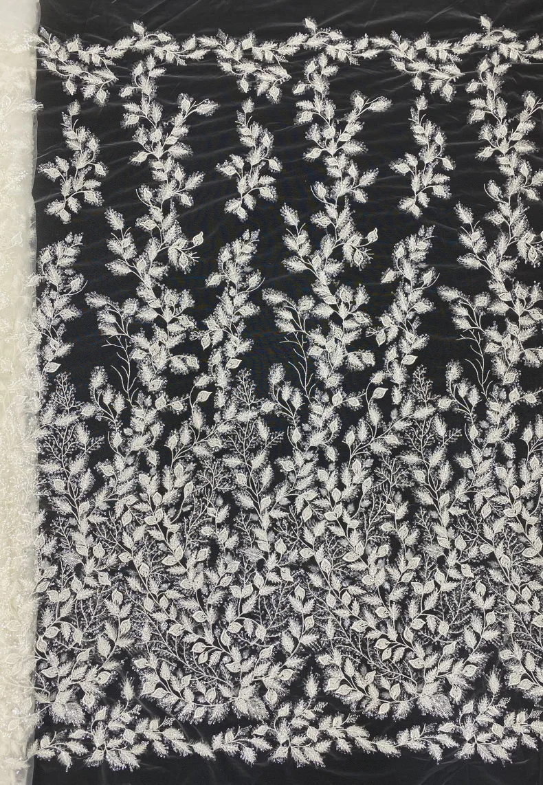 

1 Yard Price Beads Berta Bridal French Lace Fabric Guipure Lace Fabric Bridal Lace Fabric For Fashion Dress Sposa Wedding Lace
