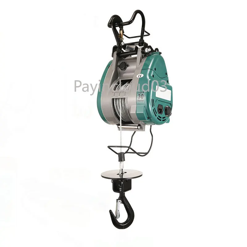 

500KG 360KG hoist New upgraded double-hole small King Kong electric hoist hanging wire rope portable lift 220v crane