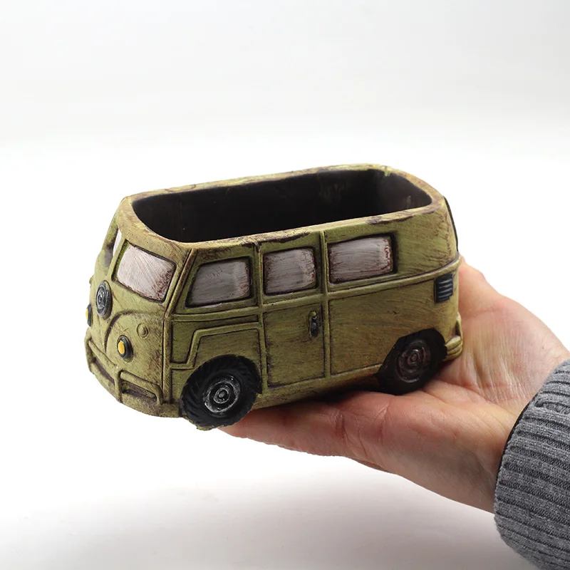 Kombi Кампер фургон Бетон цемент цветок горшок силиконовая форма суккулент
