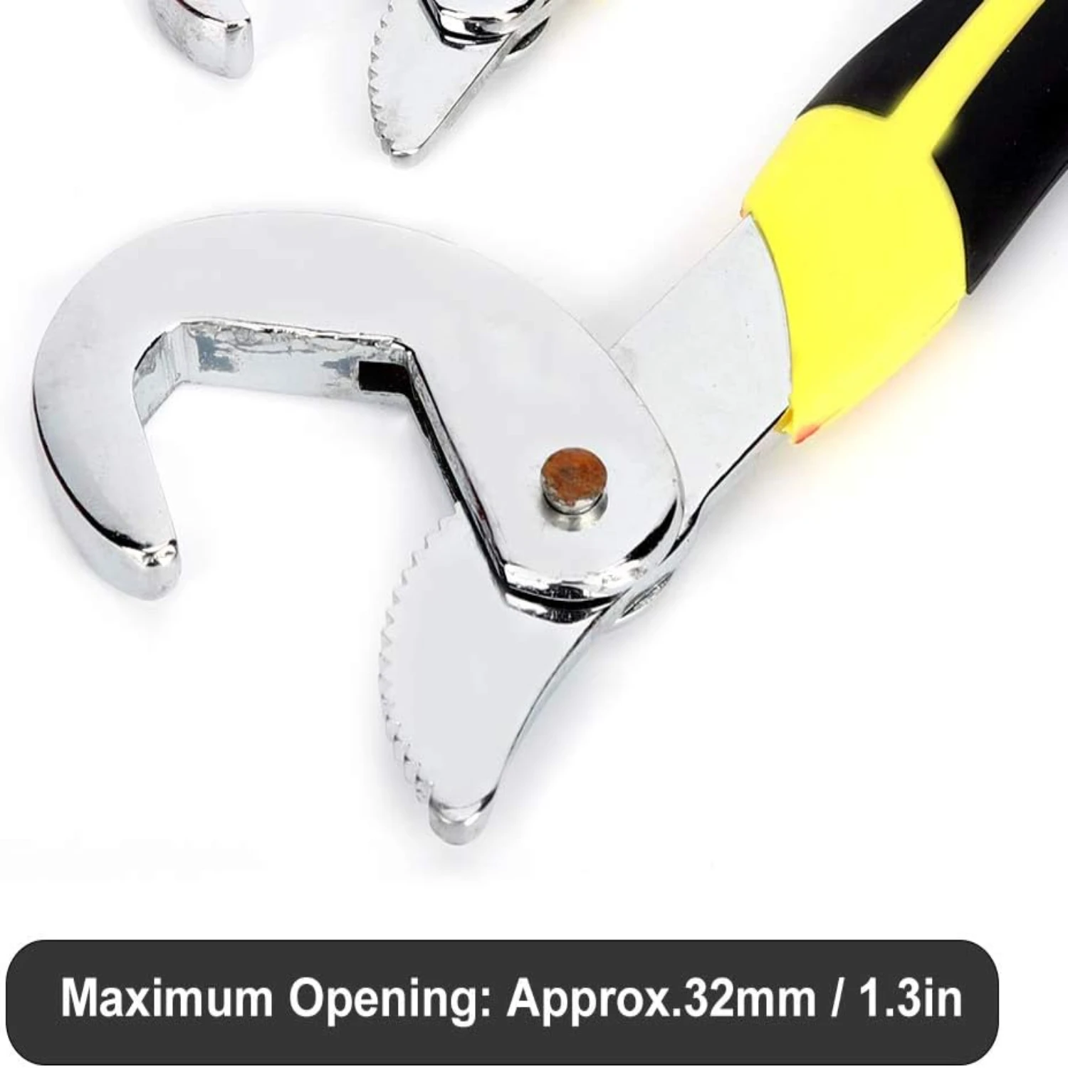 Powerful Self-Tightening Wrench for Industrial Plumbing and Carpentry - Reliable Durable Versatile Tool Workplace Task