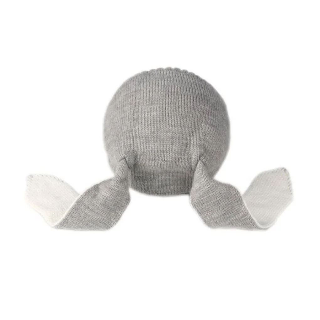 aby królik z długimi uszami czapka dzianiny maluch niemowlę króliczek typu beanie dziecięca jesienno-zimowa
