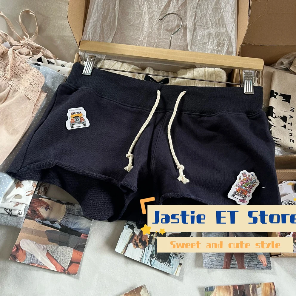 Шорты женские узкие на шнуровке удобные повседневные штаны домашняя спортивная