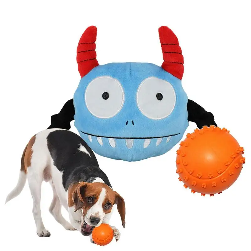 

Plush Pet Dog Toys Cat Puppy Sounding Toy Squeaky Tooth Cleaning Ball Training Pet Teeth Chewing Toy Balls Accessories